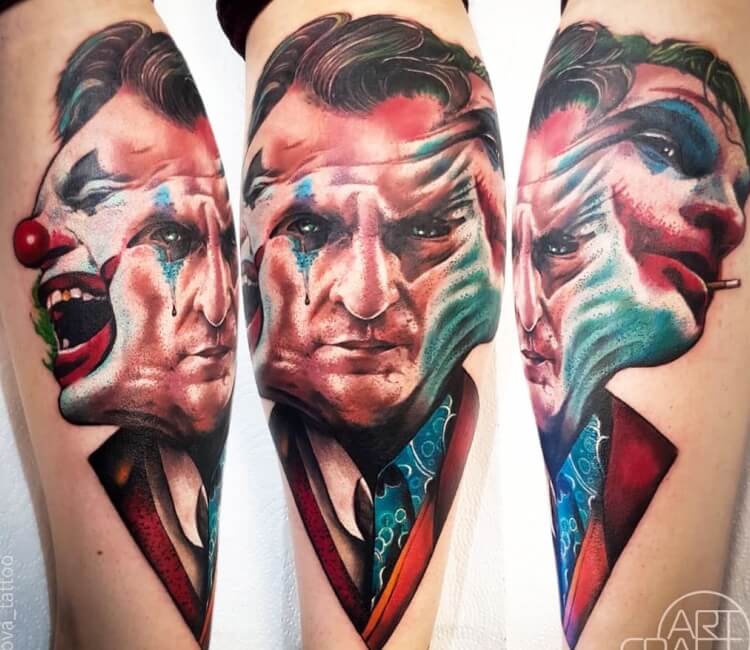 Joker Faces Tattoo By Anastasia Agapova Post