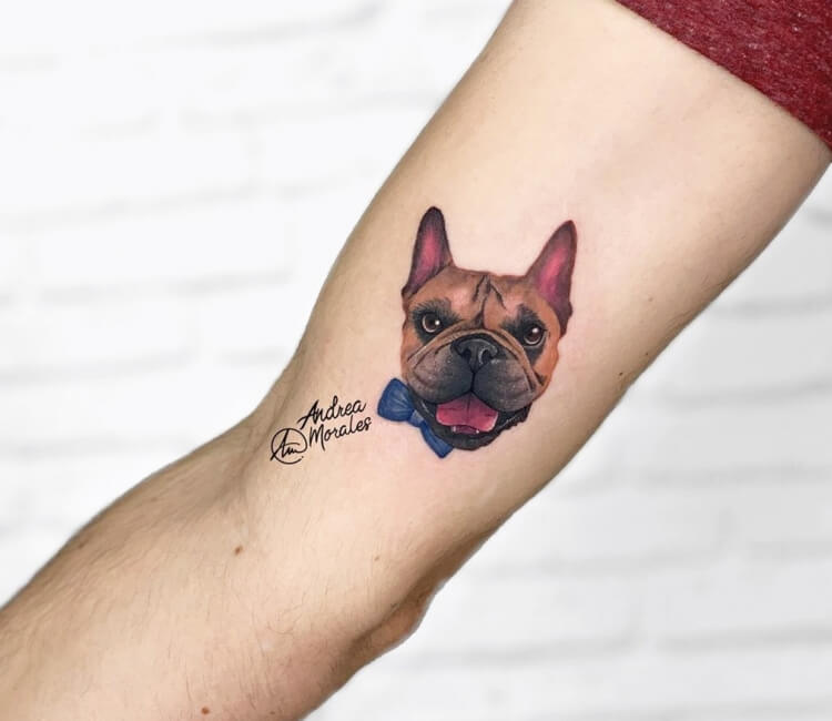 French Bulldog Single Continuous Line Temporary Tattoo   Etsy Australia