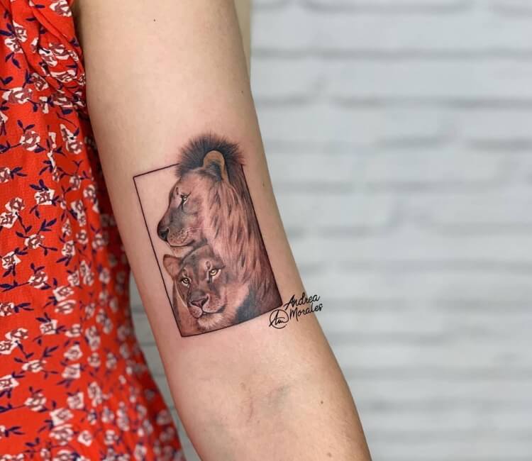 Aggregate 94+ about lion and lioness tattoo latest .vn