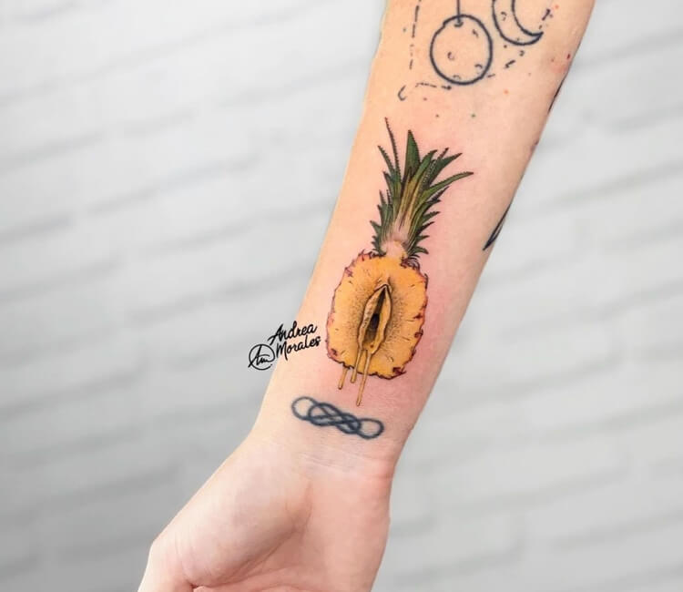 TikTok user mortified by secret meaning of pineapple tattoo  Daily Mail  Online