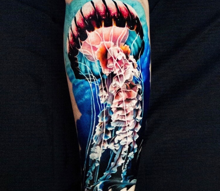 Beautiful Jellyfish On Arm