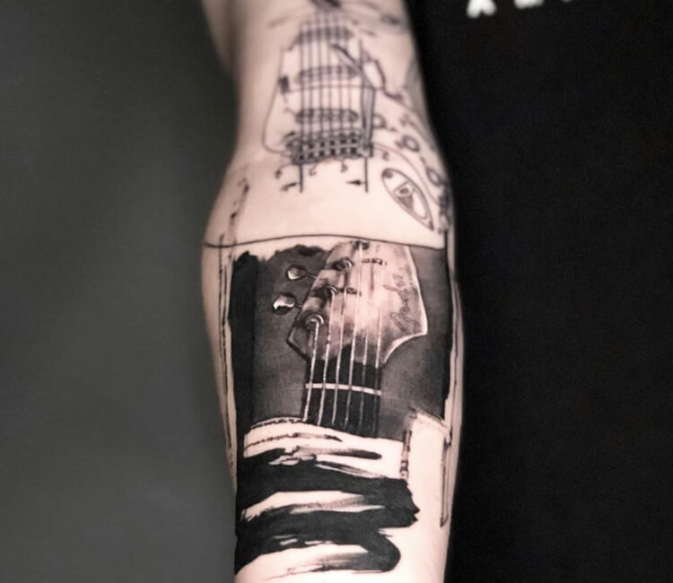 Guitar tattoo by Artem Koro | Post 30785