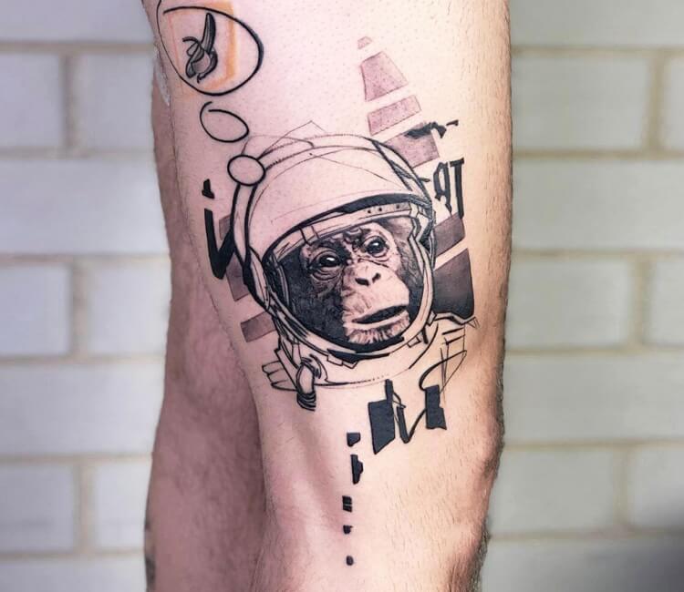 Space Monkey Tattoo Vector Images over 200