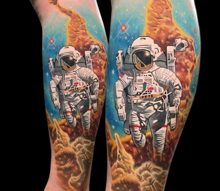 Graphic Astronaut tattoo men at theYoucom