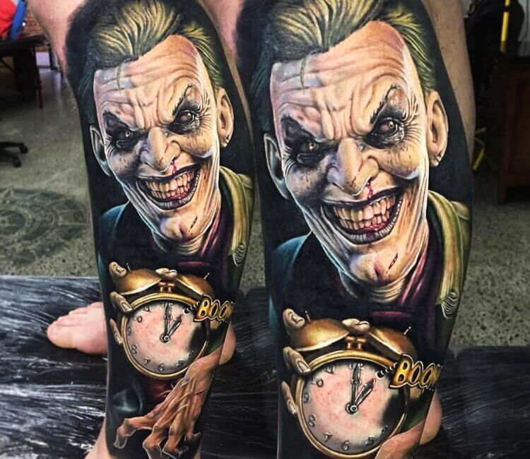 Joaquin Phoenix joker tattoo. : r/tattoo