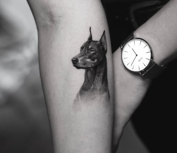 Doberman Pinscher by Anna Wolff: TattooNOW
