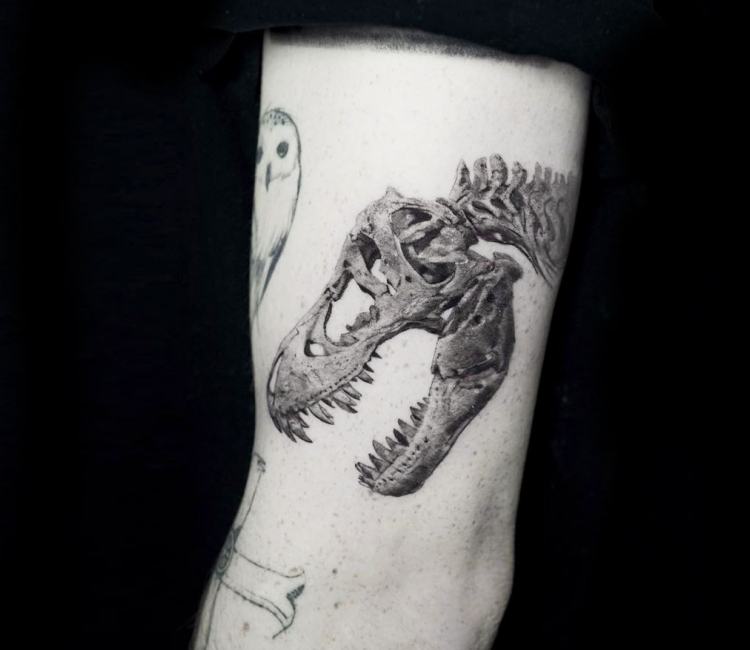 Dinosaur Skulls Tattoo Design