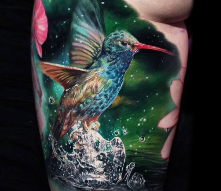 Hummingbird Tattoo by London Reese TattooNOW