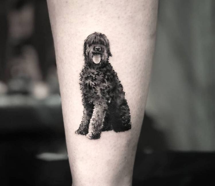 Black dog of depression tattoo today  Red Tower Tattoos  Facebook