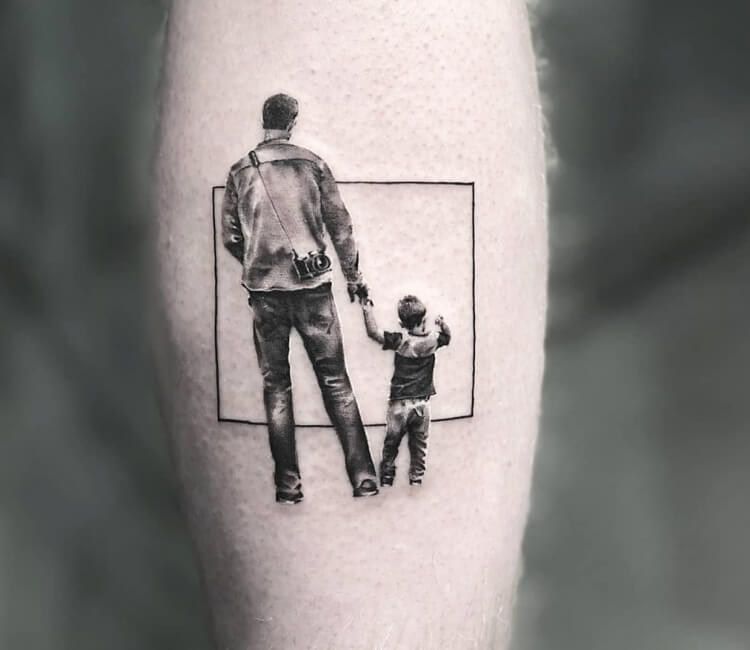 Father and Son tattoo by Dani Ginzburg | Post 31787