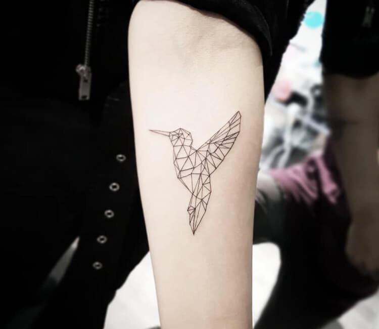 Hummingbirdoctopusskull forearm piece by Ulyss Blair at Apocalypse Tattoo  Seattle WA  rtattoos