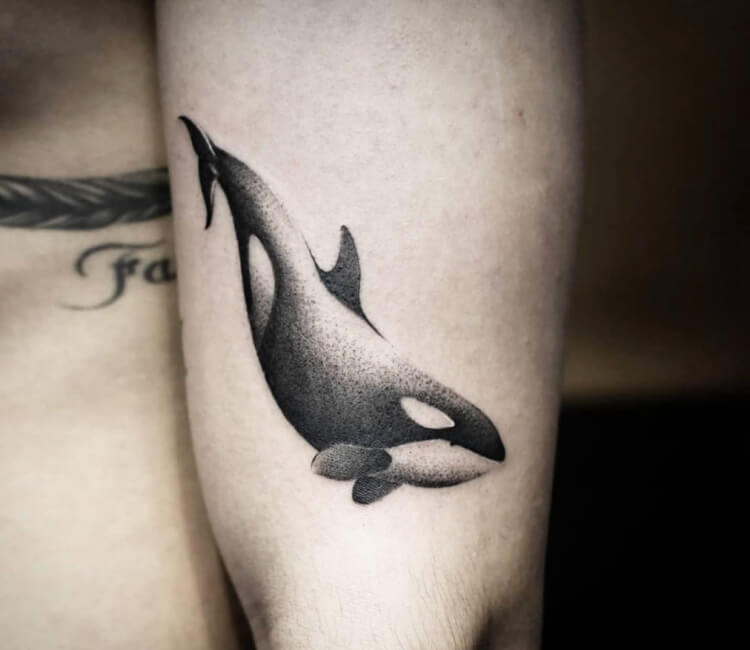 Killer Whales Thigh Tattoo  Best Tattoo Ideas For Men  Women