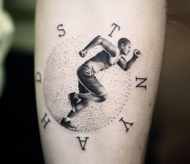 40 Running Tattoos For Men  Ink Design Ideas In Motion