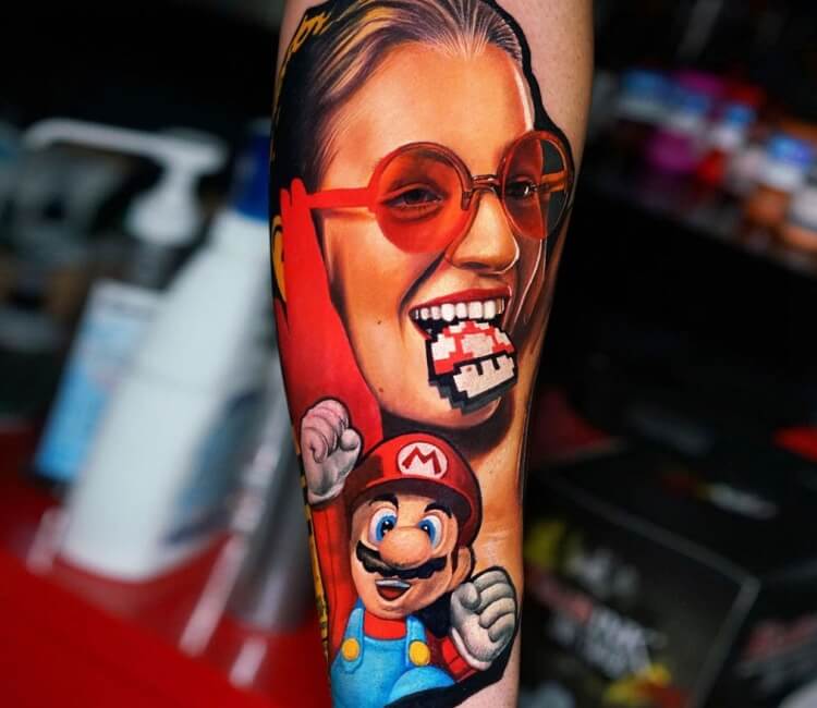 Super Mario Bros tattoo by Ben Thomas  Post 21298