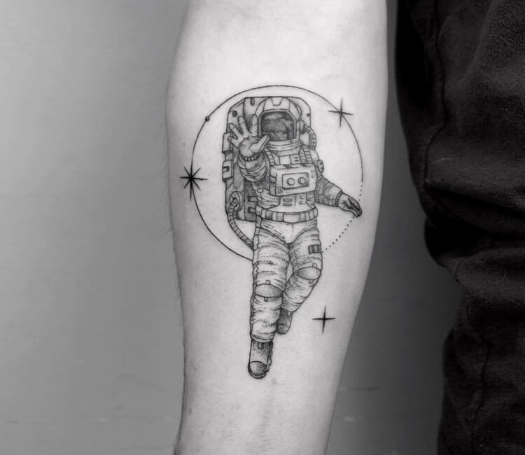 Space Tattoos Planets and Astronauts  Tattooing