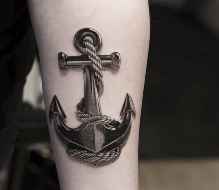 3D anchor tattoo by Guillaume Martins | Post 30175