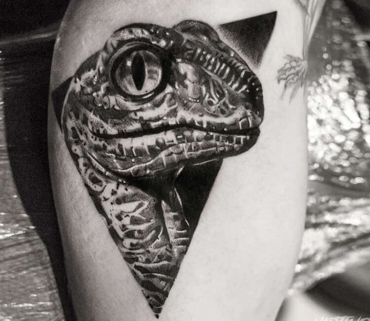 My raptor skull Done by Billy Diamond at Diamond Tattoo Dryden ON  r tattoos