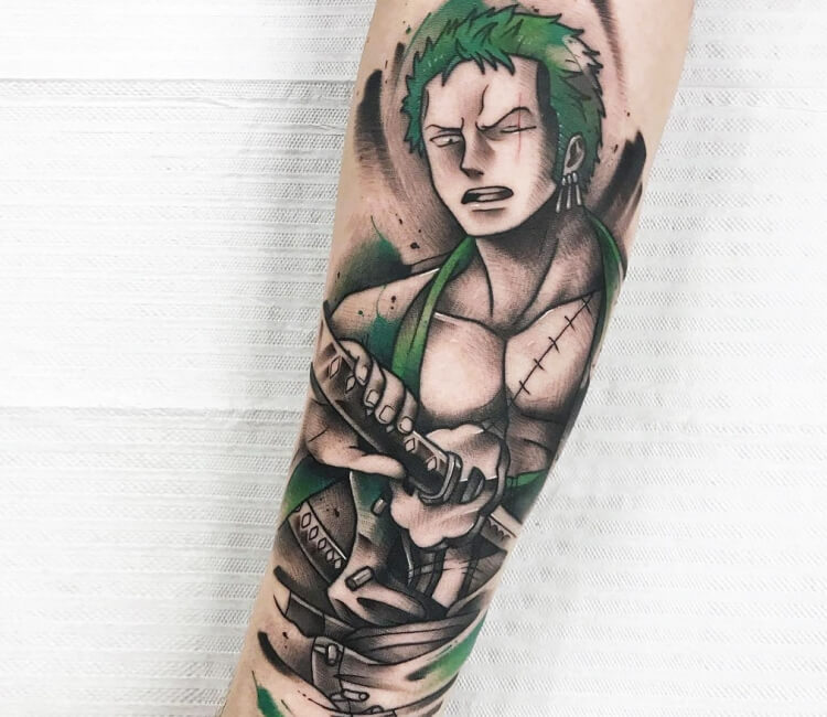 One Piece Zoro Tattoo  Tattoos Hand tattoos Tattoo ideen