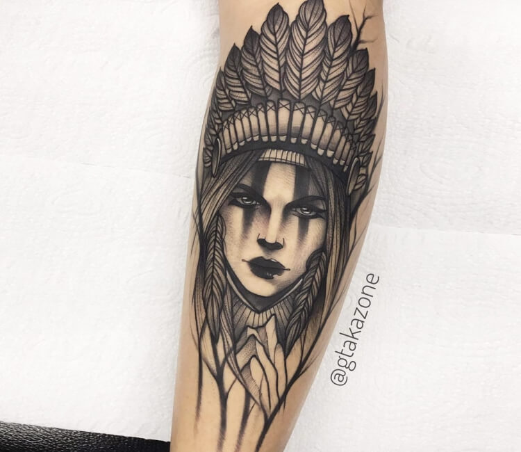 Wild girl tattoo by Gustavo Takazone | Post 31152