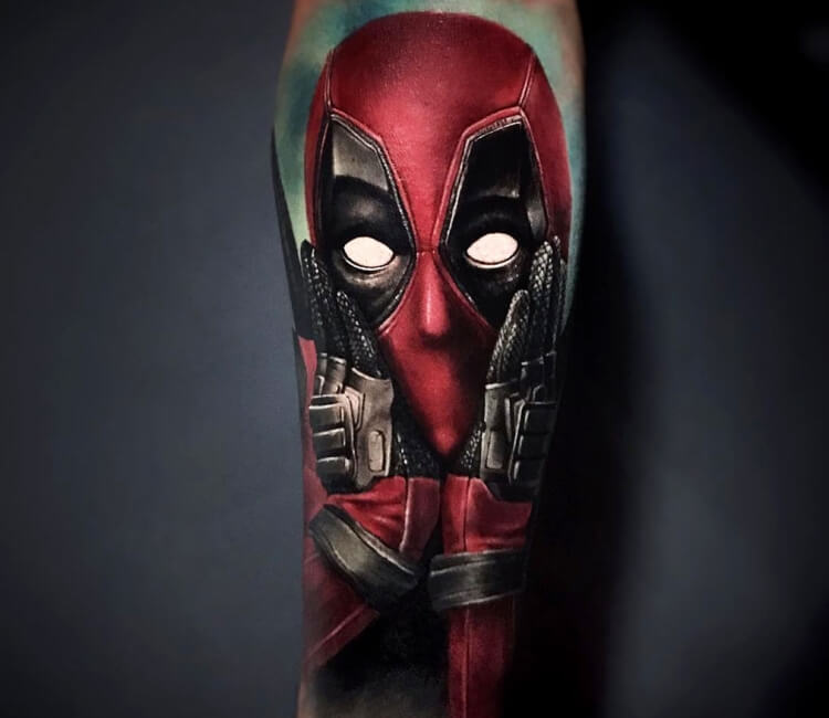 Deadpool tattoo by Hugo Feist | Post 32028