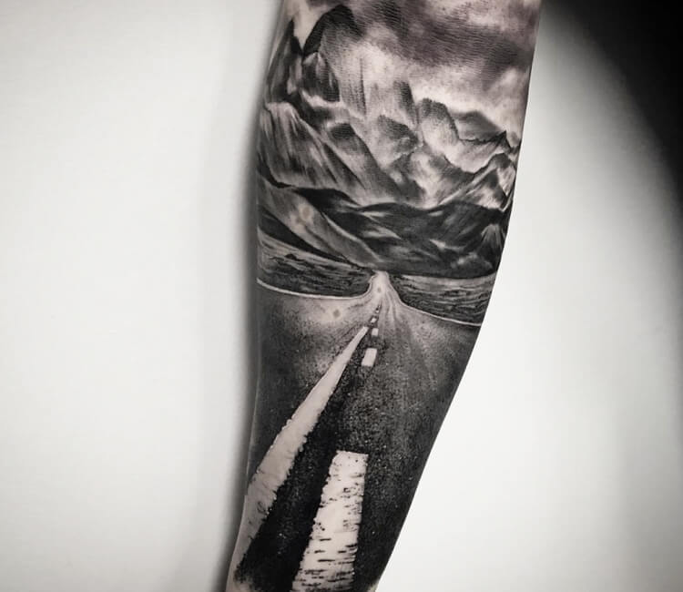 Magnum Tattoo Supplies Ltd  Take me to Route 66 Incredible black and grey  tattoo by Mitchelle Saint made using magnumtattoosupplies    tattoo  tattooideas tattoos tattooart tattooidea tattoolife tattoodesign  tattooing 