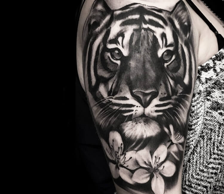 Black and Grey Tiger Tattoos  Cloak and Dagger Tattoo London