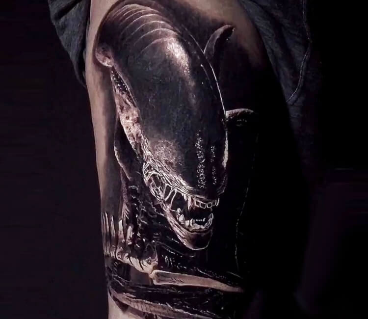 Alien (Movie) tattoo by Anahi Bazan Jara at Hunch Art, Arg. : r/tattoos