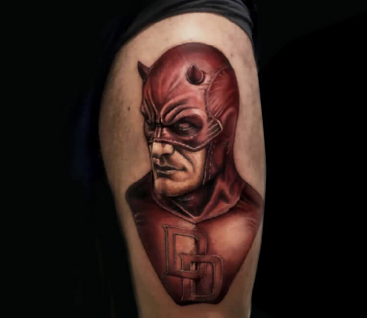 Just got my first tattoo yesterday. It was the artist's first Daredevil  piece! : r/Daredevil