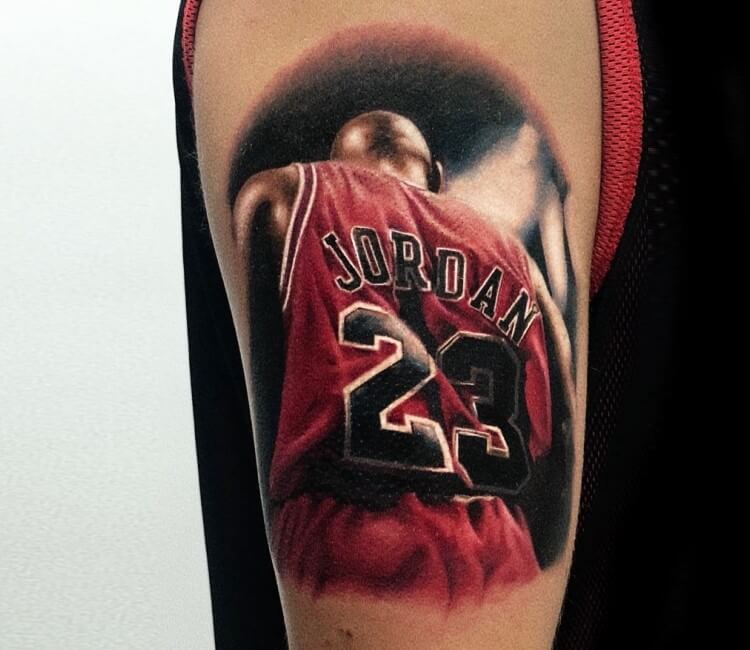 Cordelia Cortar rizo Michael Jordan tattoo by Kevin Giangualano | Photo 31297