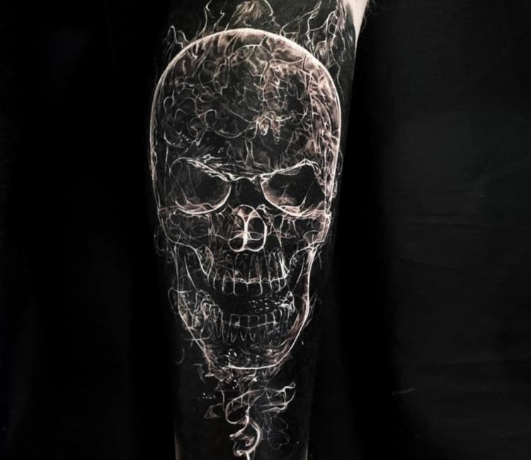 Negative skull tattoo by Eliot Kohek  Post 23331