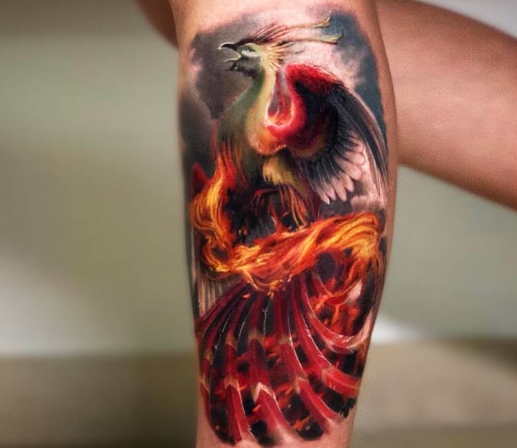 Realistic Phoenix Tattoo  TATTOOGOTO