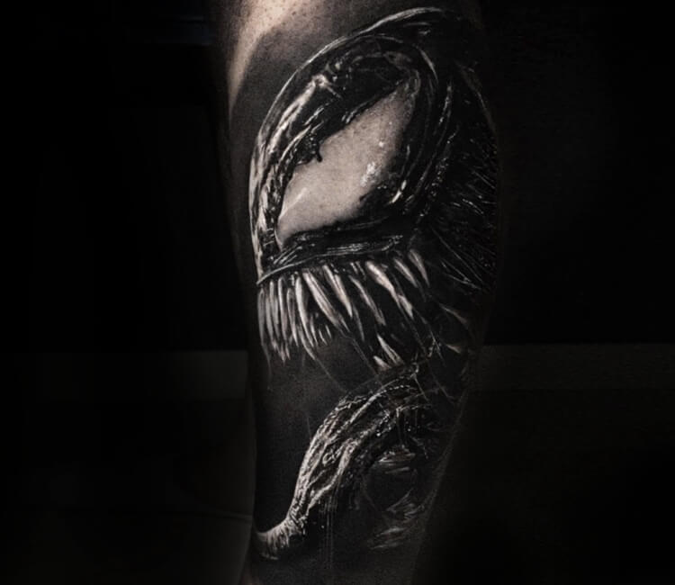 black and white venom tattooTikTok Search