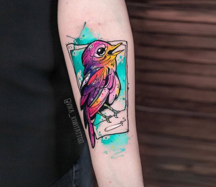 Watercolor Hummingbird Tattoo | TikTok