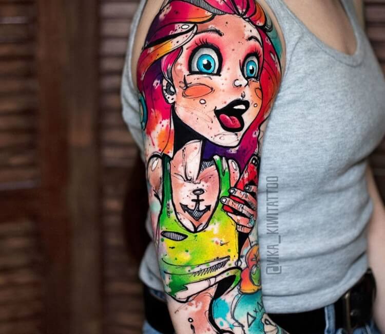 Little Mermaid tattoo by Vika Kiwi | Photo 30459