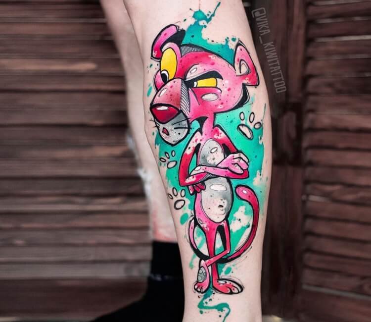 Pickled Pink Hilarious Pink Panther Tattoos  Tattoodo