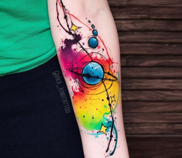 Colorful Avengers Tattoo Design
