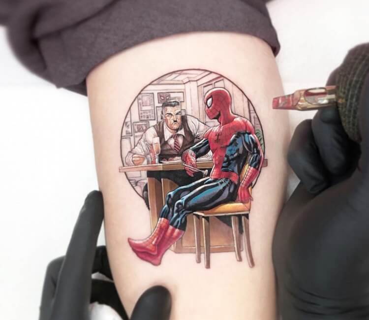 Spider-man tattoo by Kozo Tattoo | Post 31036