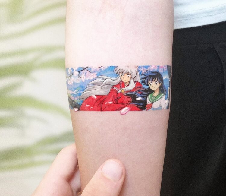 sesshomaru tattoo  Anime tattoos Blue ink tattoos Cute tattoos