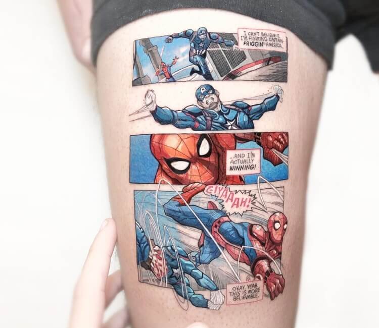 The Best Unique Marvel Comics Tattoo Ideas