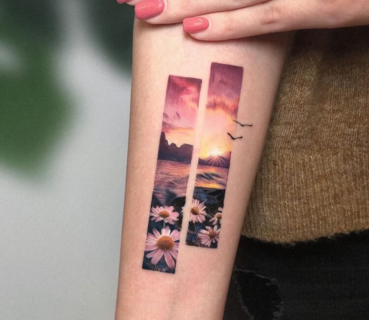 Before Sunset Semi-Permanent Tattoo. Lasts 1-2 weeks. Painless and easy to  apply. Organic ink. Browse more or create your own. | Inkbox™ |  Semi-Permanent Tattoos