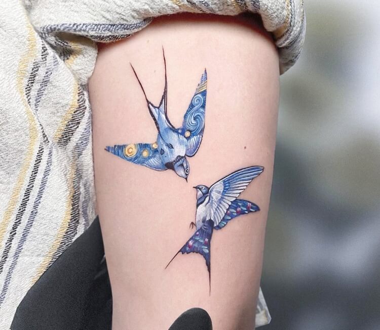 Swallows Tattoo By Kozo Tattoo Photo 32068