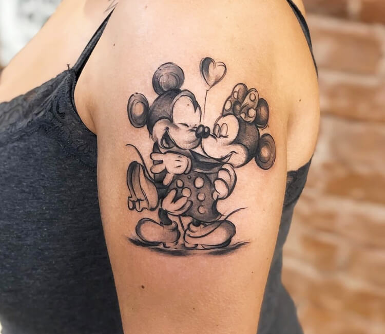 Idan Naftali Tattoos  Mickey Mouse        tattoo tattoos art  ink mickeymouse mickeymousetattoo femaletattoo womentattoo  chesttattoo shouldertattoo קעקועים קעקועיםנתניה  Facebook