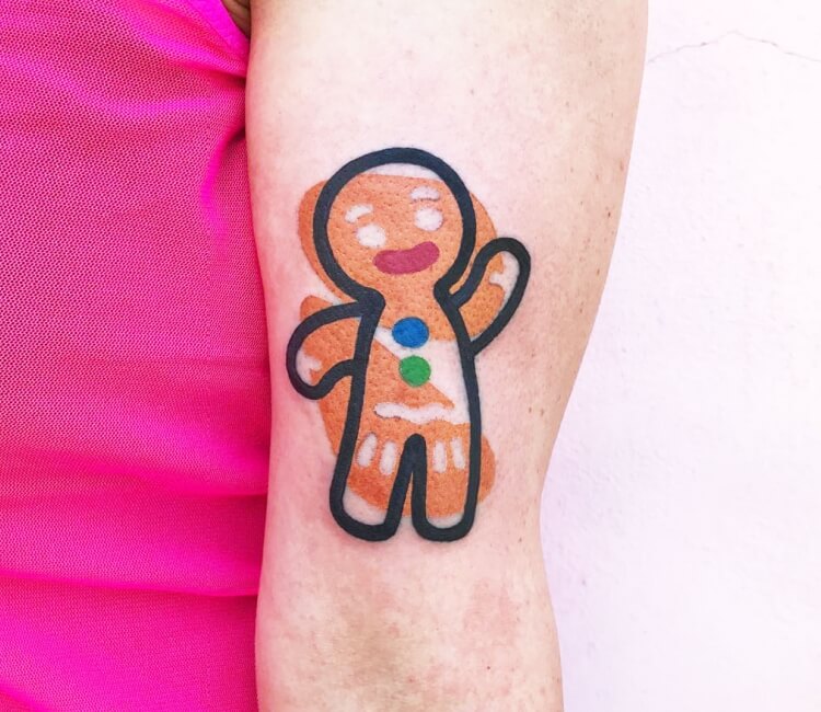 Ginger Cookie tattoo by Mambo Tattooer