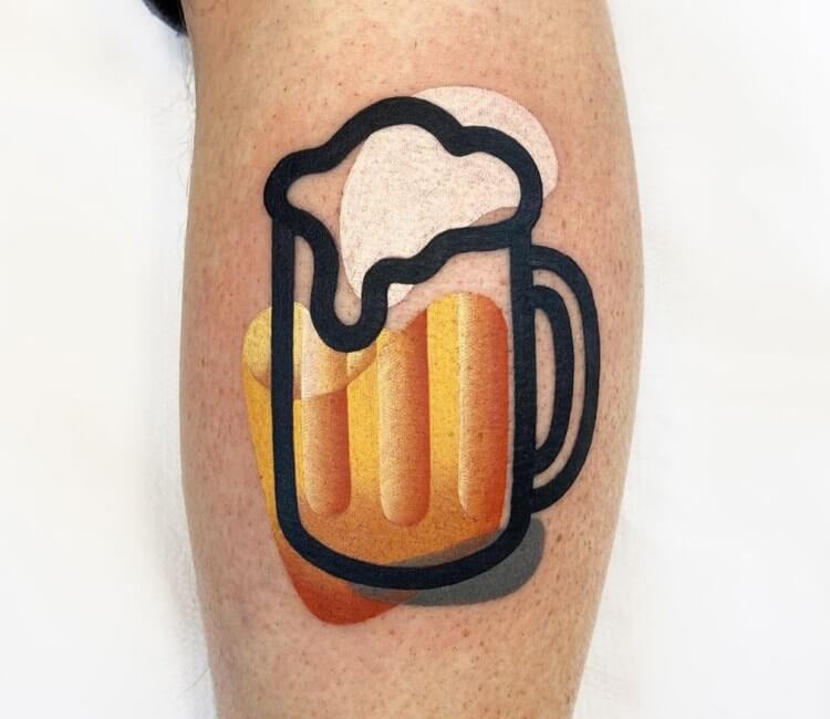 Large 'Pint of Beer' Temporary Tattoo (TO00039920) : Amazon.ca: Beauty &  Personal Care