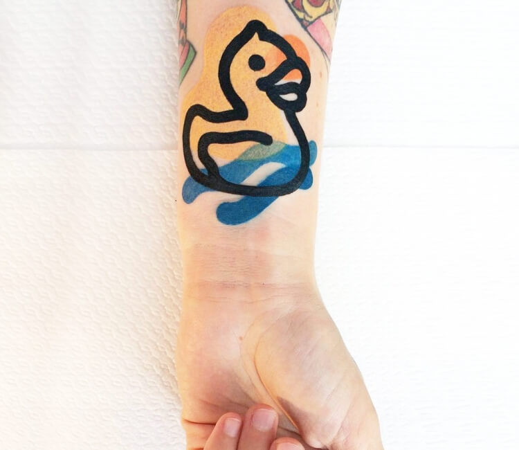 53+ Duck Tattoo Cute Designs | Duck tattoos, Tattoos, Framed tattoo