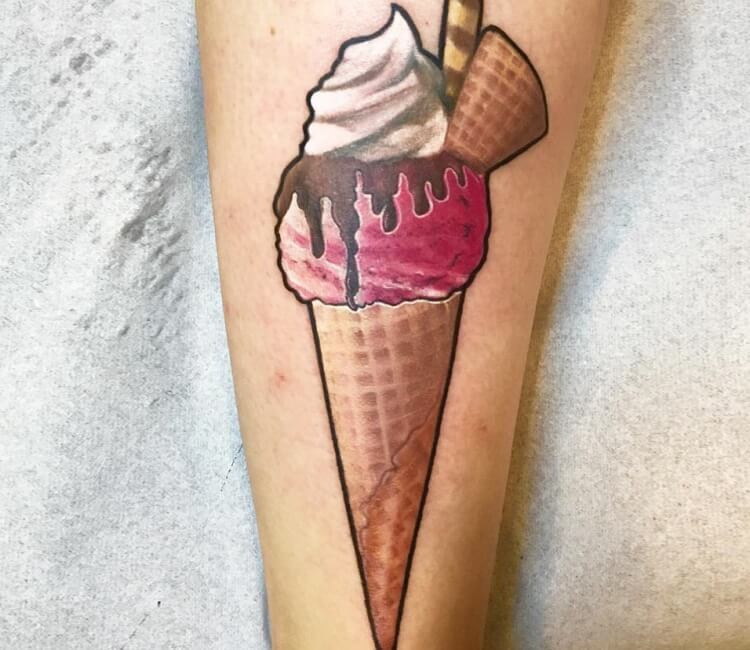 Ice cream tattoo by Roy Tsour  Post 29981