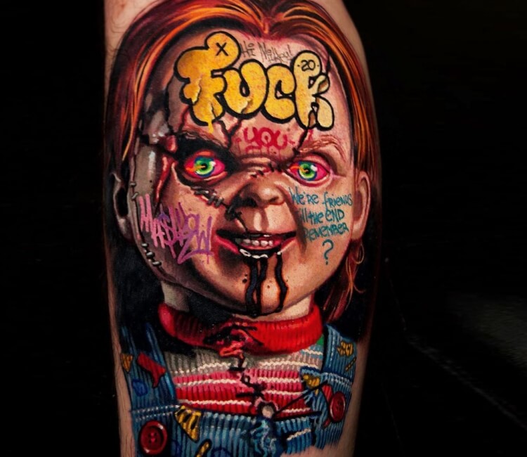 Chucky doll tattoo by Mashkow Tattoo Photo 30847.