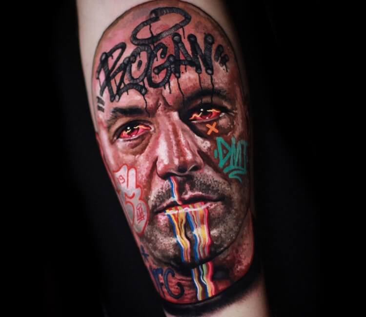 Photo Joe Rogan has a lot of tattoos  MMAmaniacom