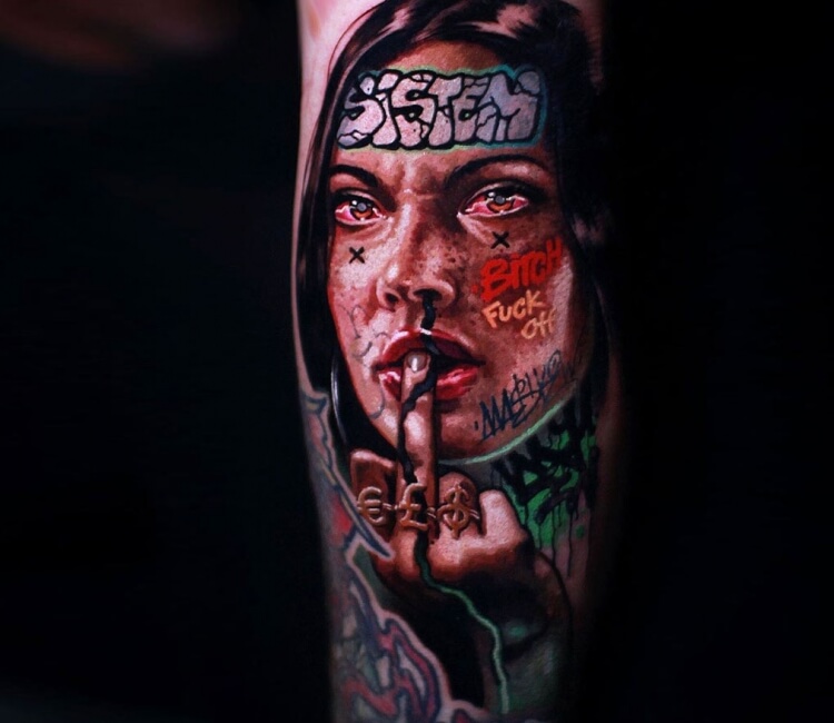 Tattoo do ddlg86 Fuck off Lips Tattoo  lipstatt  Flickr