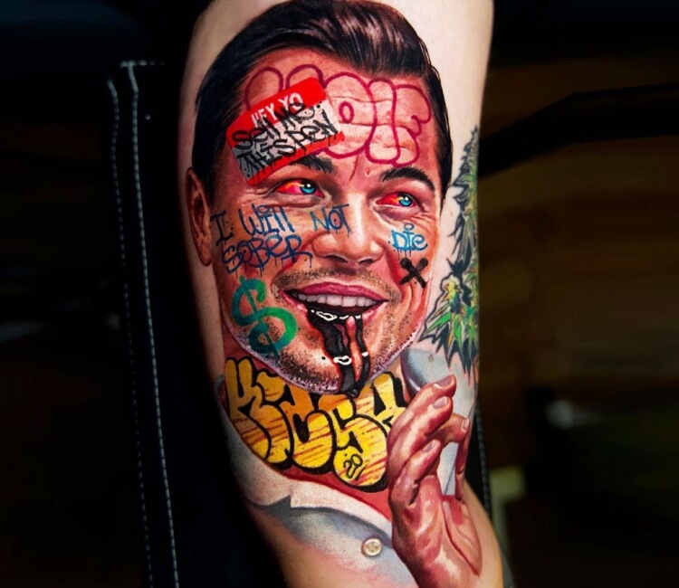 Tattoo réaliste Leonardo DiCaprio | Salon de tatouage, Leonardo dicaprio,  Tatouage